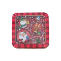 Custom Printed Large Food Safe Gift Candy Cake Packaging Christmas Metal Tin Can square Empty Christmas Cookie Tin Box
