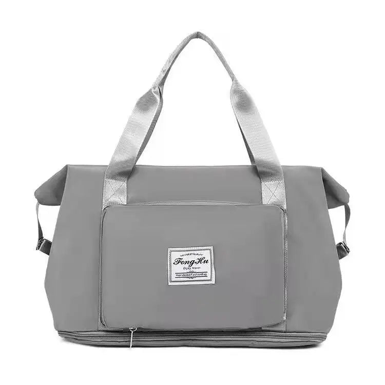 New Travel Female Short-distance Portable Large-capacity Sports Folding Fitness Bag Travel Luggage Storage Bag