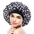 GTOP Wholesale Custom Silky Hair Bonnets With Satin Lining Large Size Sleeping Bonnets Satin Hair Wraps Decoration for Women