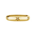 Simple Engagement Ring for Women 925 Sterling Silver 18K Gold vermeil  Star Diamond Band Ring