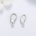 Fashion Elegant Moon Shaped 925 Sterling Silver Charm Lock Findings Push Gate Gold Plated Necklace Clasp 13mm 14mm