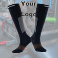 Custom Logo Breathable Weightlifting Compression Men Women Running Lifting Knee High Fitness Powerlifting Gym Deadlift Socks