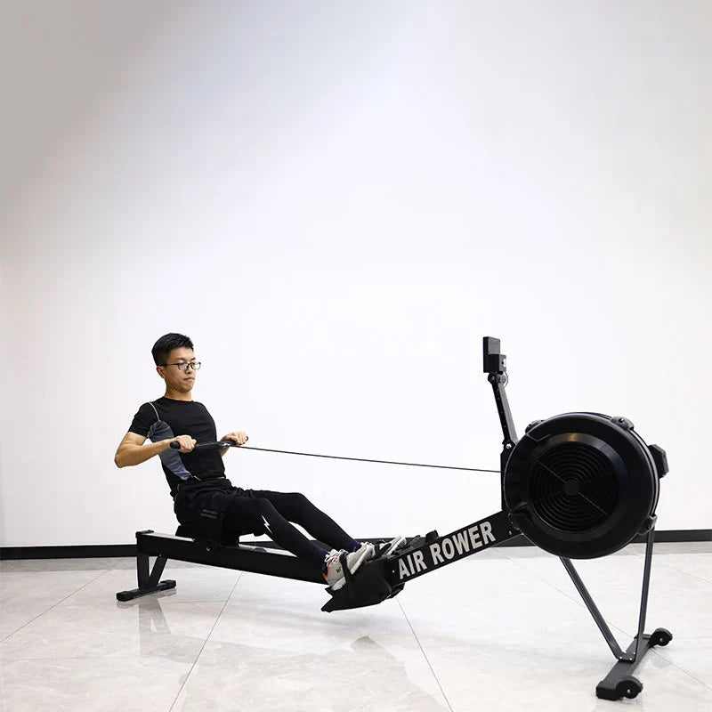 TODO Commercial Gym Fitness Cardio Air Rower Rowing Machine 2024 304 Stainless Steel 200kg Max Load 10-Level Adjustable