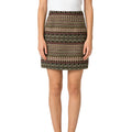 Women Casual New Design Geometric Figure Cute Korean Knitted Mini Skirt for Ladies