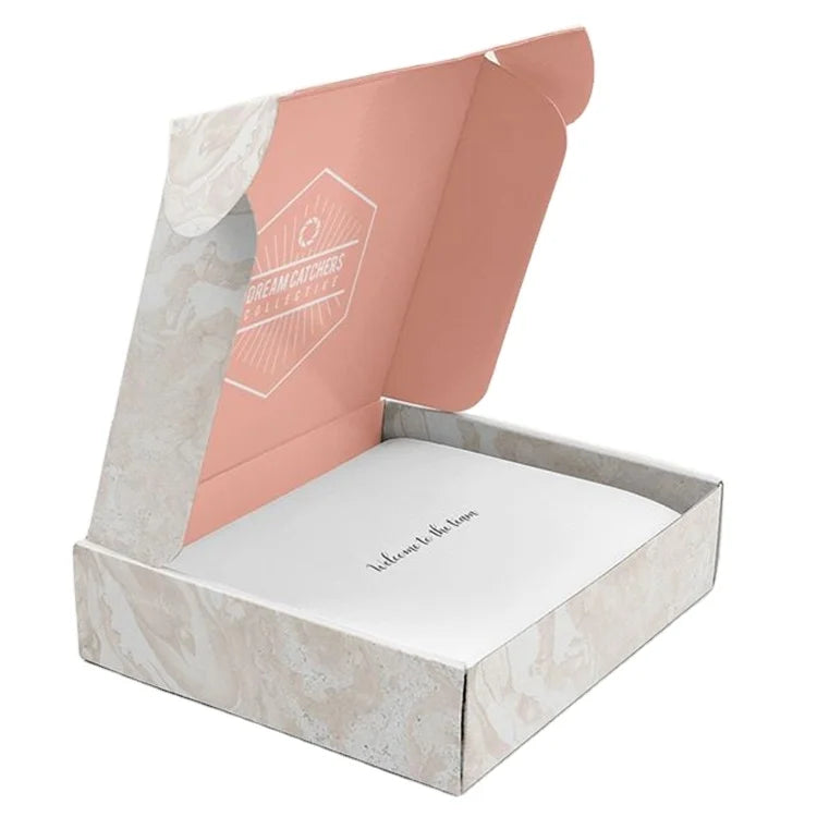 Printed Folding Customize pink Colour Clothing Packing Boxes Kraft Shipping Boxes Custom logo Competitive Price Shipping Box