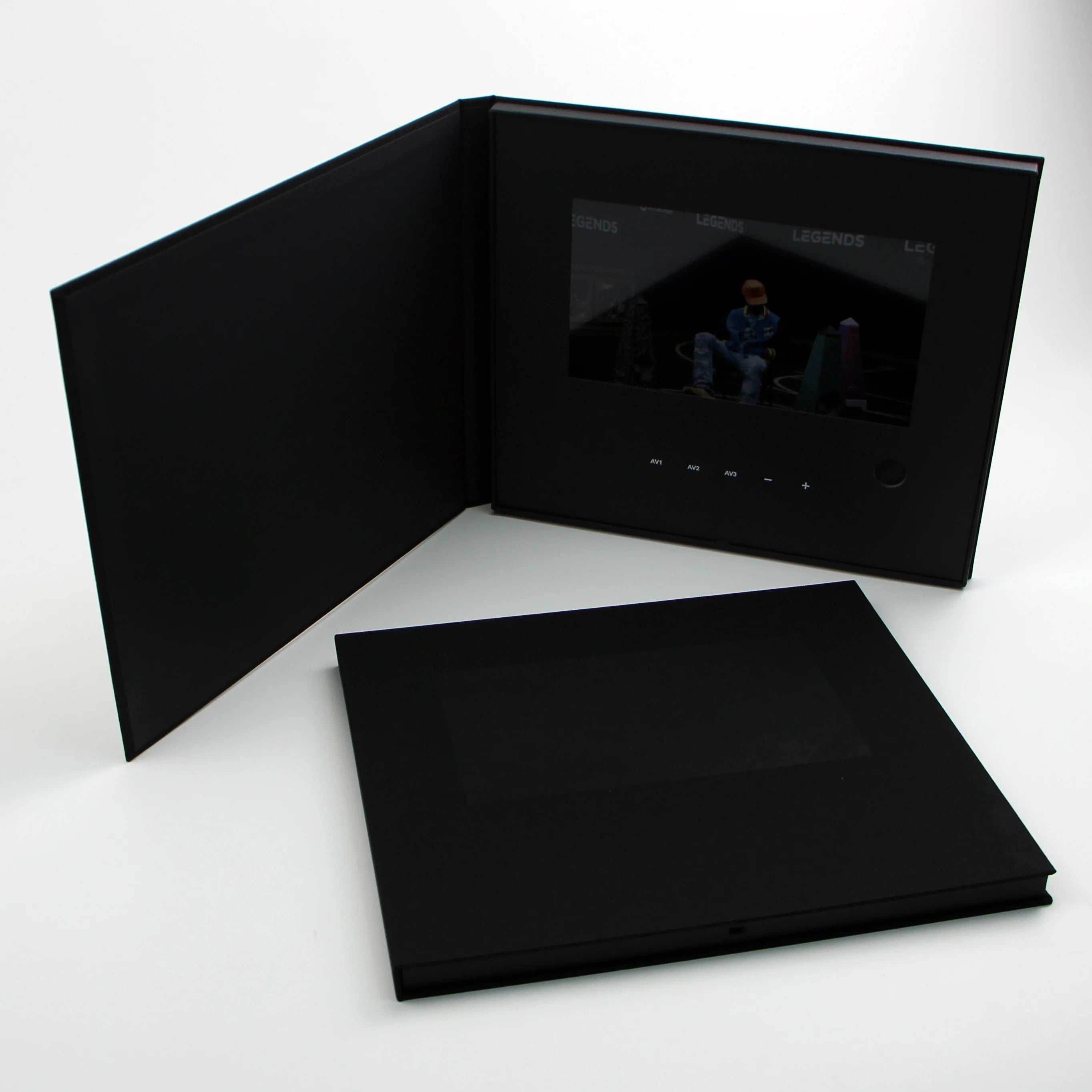Latest Products Linen Advertising Player LCD Booklet Business Music Photo Brochure Digital Video Book