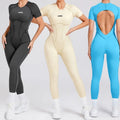 Custom Sportswear Workout Yoga Fitness Wear Bodysuit One Pieces Gym Jumpsuit