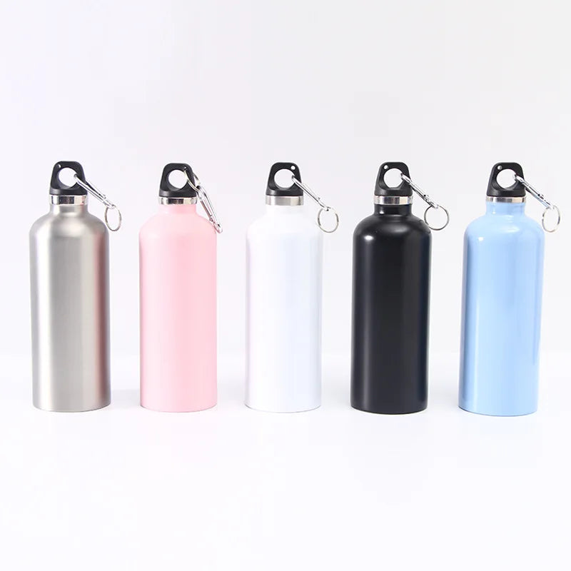 Madou Portable Small Mouth Thermos Insulated 304 Stainless Steel Sports Kettle Carabiner Direct Drinking Water Flow Method