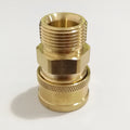 Brass Adapter for Pressure Washer 3/8" Fast Connector External Thread Adapter