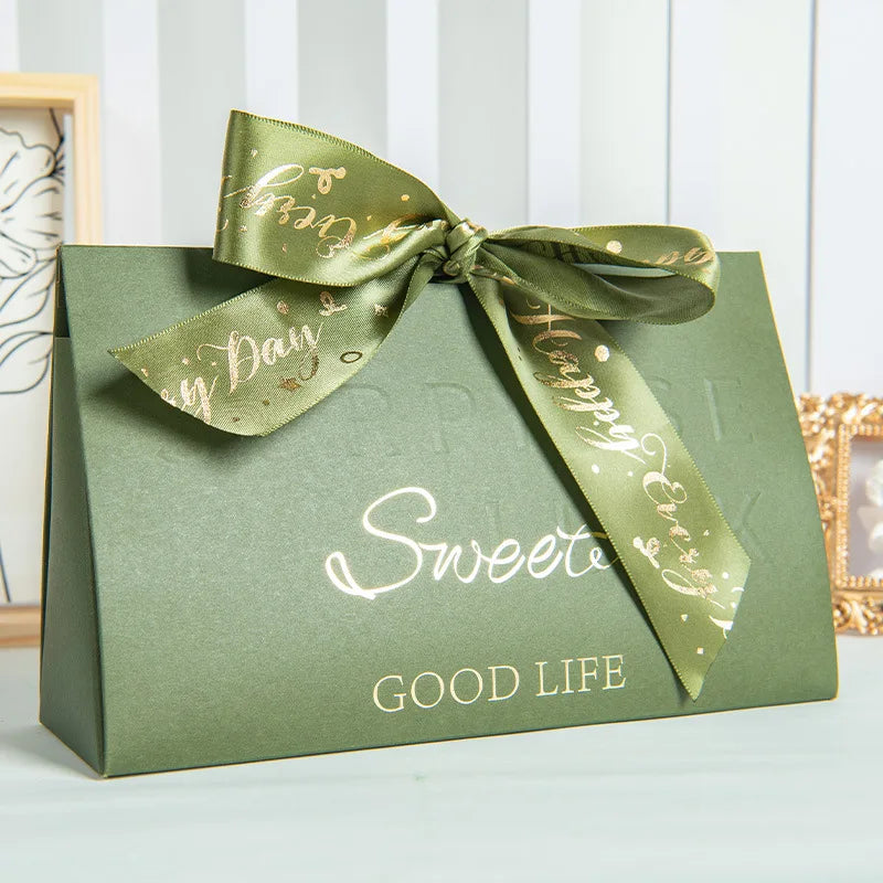 Custom High-Grade Wedding Candy Rectangle Box Premium Recyclable Paperboard Folders Gold Foil UV Coating Embossing for Food