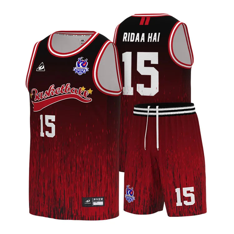New Design Custom Basketball Jersey Wholesale Blank Sublimation  Basketball Wear Suit for Men Uniform Cloth Set