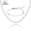 Hot Sale Necklace Bracelet Paperclip Chain Stainless Steel Paper Clip Chains for Jewelry Making