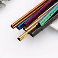 Summer Heart Shaped Stainless Steel Smoothie Straw Set for Hot and Cold Beverages Metal Drinkware Accessories