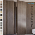 China Luxury Interior Design Waterproof Wood Easy Install Walnut Color for Home  Invisible Bedroom High Quality Hidden Doors