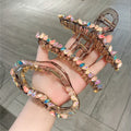 Wholesale Colorful Crystal Large Acrylic Hair Claw Clips for Ladies Girls Hair Accessories
