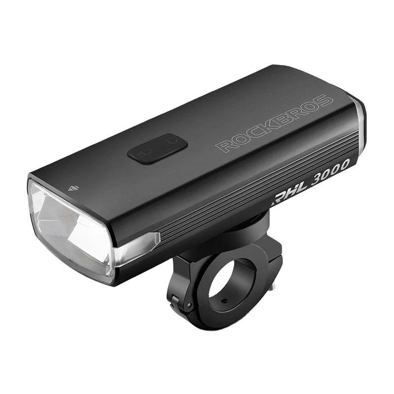 ROCKBROS Front Light Usb Rechargeable Safety Bicycle Accessories Bicycle Headlight 3000 Lumen Bike Light