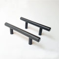 Stainless Steel 150mm Kitchen Cabinet Hardware Pulls Black Color Drawer Handles and Pulls DH-07-2
