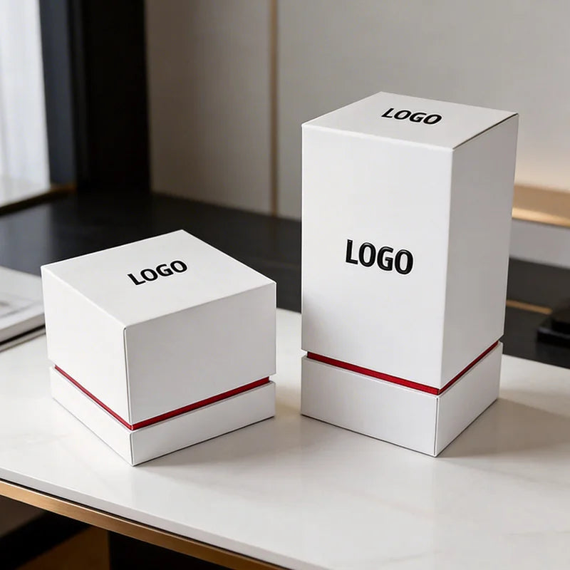 Custom Size Design Printed Candle Packaging Essential Oil Perfume Cosmetic Luxury Separate Lid and Base Rigid Gift Paper Boxes