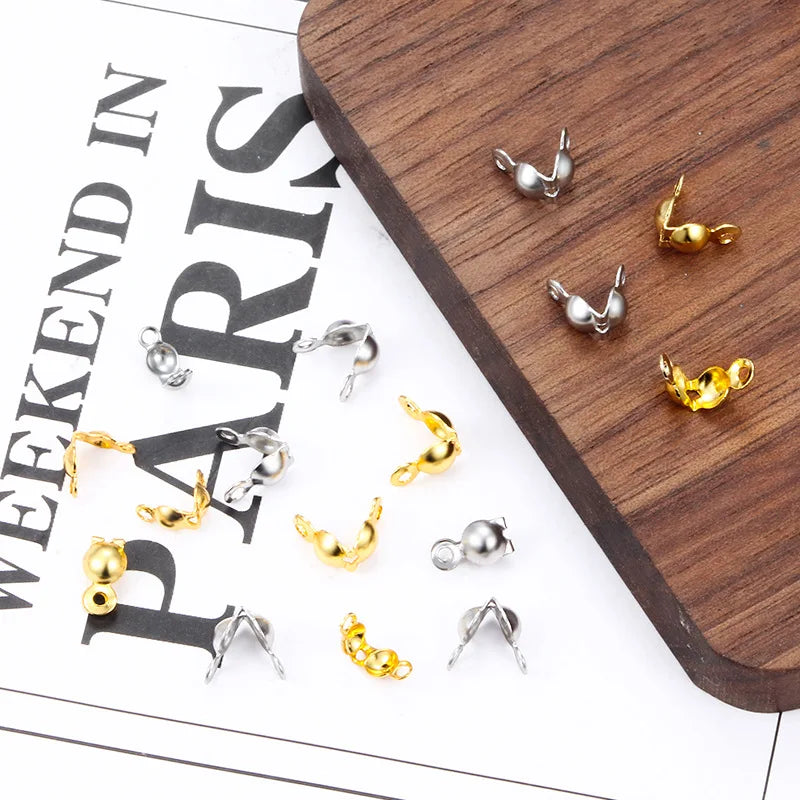 Stainless Steel Ladle Beaded Jewelry Ending DIY Necklace Bracelet Fashion Match Connecting Accessories