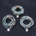 Colorful Lotus Flower Pendant Natural Stone Beaded Bracelet Multilayer Buddha round Beads Bracelet Ethnic Style for Party Gift