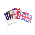 Hot Selling Customized US Country Flags Best Cheap Fine Window Clip Flags for Car Auto Sales Parade & Exhibition