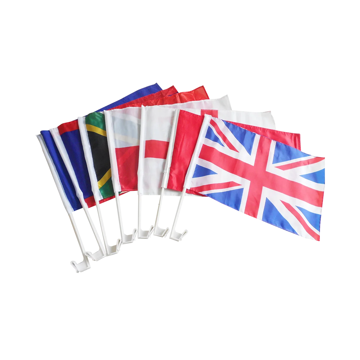 Hot Selling Customized US Country Flags Best Cheap Fine Window Clip Flags for Car Auto Sales Parade & Exhibition