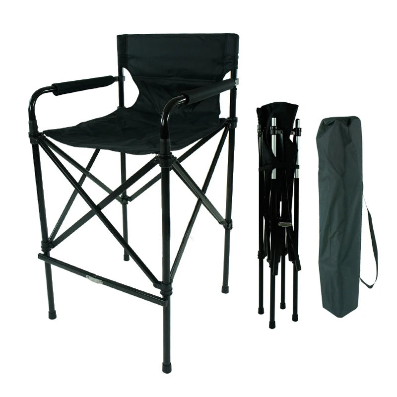 28 Inch Tall Aluminum Folding Portable Director Chair