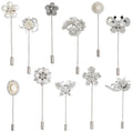 Wholesale High-end Suits Jewelry Long Type Brooch Pins Hijab Pin for Woman and Man