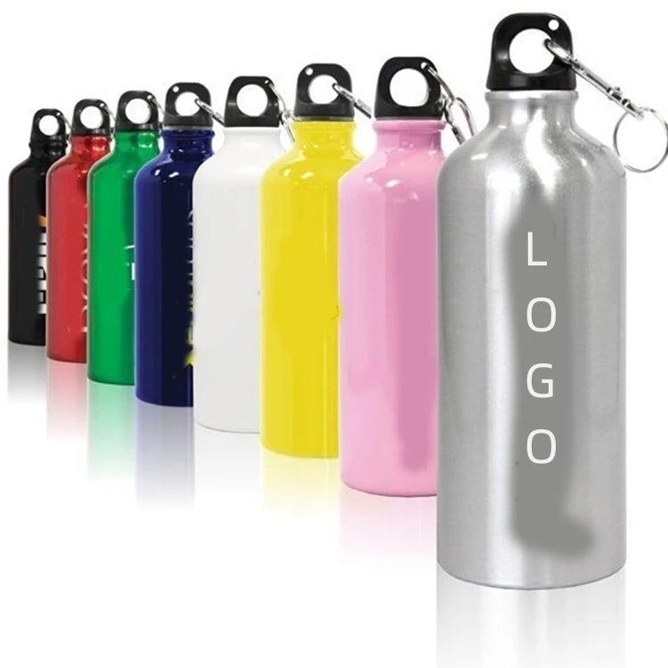 500/750ml Lightweight Travel Aluminum Vacuum Sports Leak-Proof Eco-Friendly Water Bottle for Bicycle Hiking Handle Custom Logo