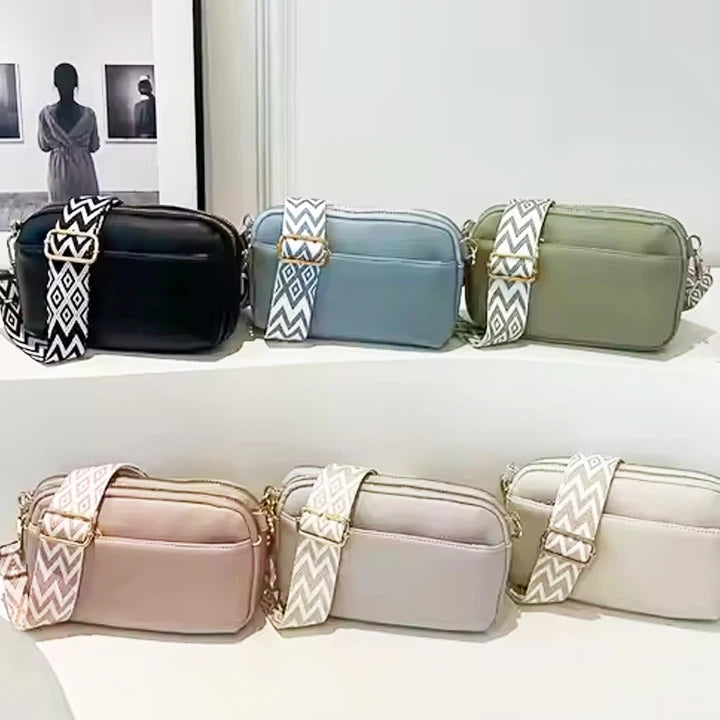 Fall Elegant Plain Color Sling Cross Body Bag for Women PU Leather Back to School Gift Vintage Crossbody Purses Square Bag MegaBDM