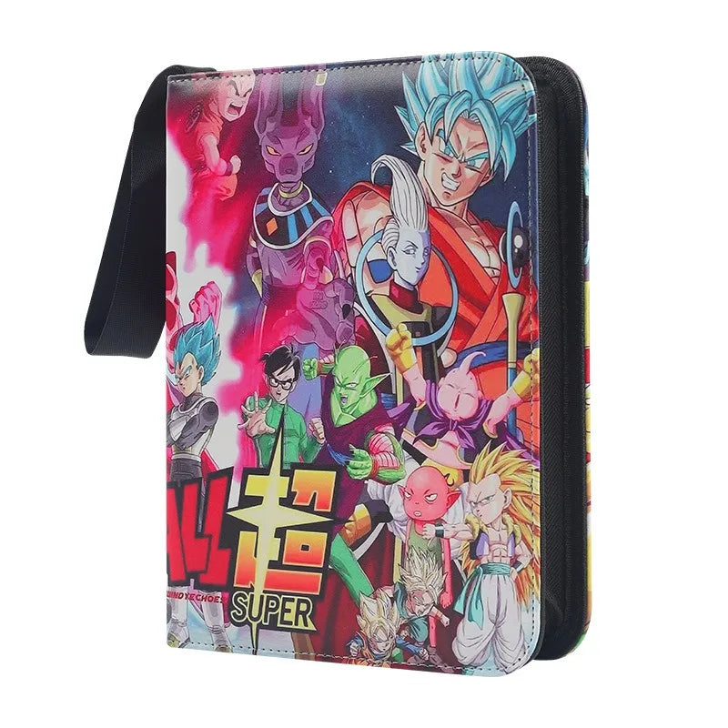 MIO PU Leather Card Binder Holder Anime Demon Zipper Album Book for Game Playing Cards Kids Gifts and Toys