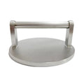 Commercial Stainless Steel Heavy-Duty 150mm Diameter Silver Pan-Sized Burger Smasher Solid Metal Handle Sheet Metal Fabrication