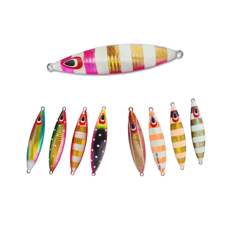 MISTER JIGGING Manufacture 90g  Competition Use Luminous Slow Pitch Metal Jig Fishing Lures