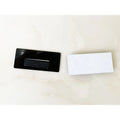 Black Blank Reusable Safety Pin Plastic PVC Acrylic Name Badge With Adhesive Tape