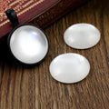 10pcs/Lot 20mm White Color Flat Back Resin Cabochons CameoFit 20mm Cameo Base