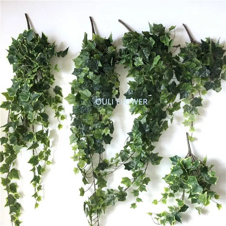J-3087 OEM Wholesale Wall Hanging Plant Artificial Ivy Leaves Bouquet For Garden Dector