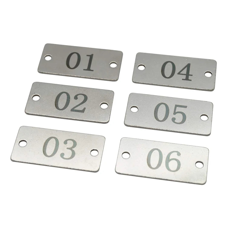 Factory Custom Decorative Engraved Gold Tag Label Metal Logo