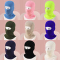 Winter Outdoor Ski Mask Solid Color Warm Knitted Hat with Single Hole Cap Custom Logo  Balaclava