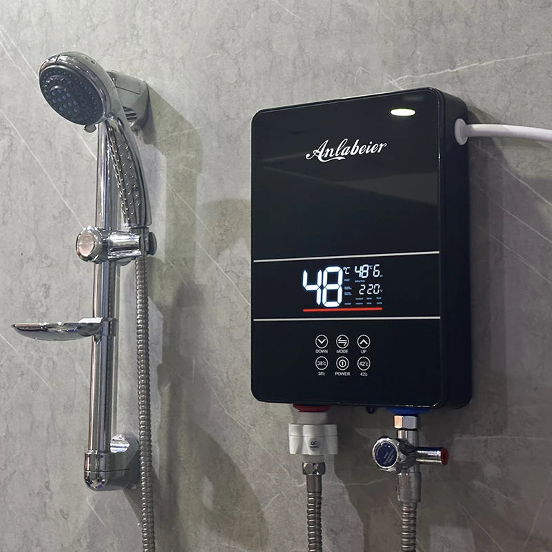 Bano De Calefaccion Rapida Mini Calentador De Agua Electrico 4500W Inteligente Agua Caliente Para Toda La Casa