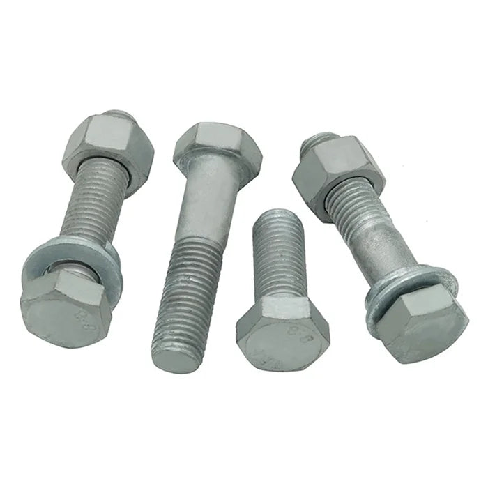 Sunpoint 8.8 Outer Hexagonal Bolt Set High-strength Iron Tower Hot Dip Galvanized Stud Screw and Nut Bolt