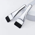 Portable Silver Ultra Thin Metal Handle Face Makeup Brush Multi-functional Flat Head Foundation Concealer Facial Mask Mud MegaBDM