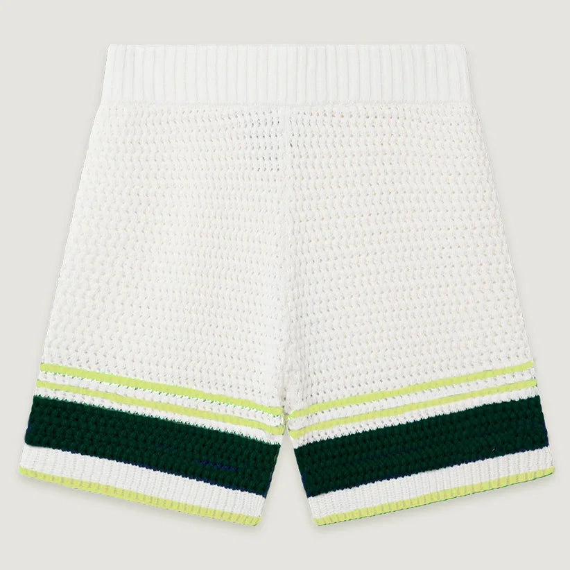 Custom Hollow Out Summer Swimming Football Basketball Beach Golf  Sports Cotton Mesh Knitted Women Men Tennis Crochet Shorts