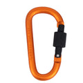 Hot Sale Anodized 8CM Aluminum D-shaped Locking Carabiner S Shape Carabiner