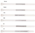 Wholesale Finger Ruler Measurement Standard Flat Ring Sizer Set Plastic EU CN;JIN HJ-RSP001