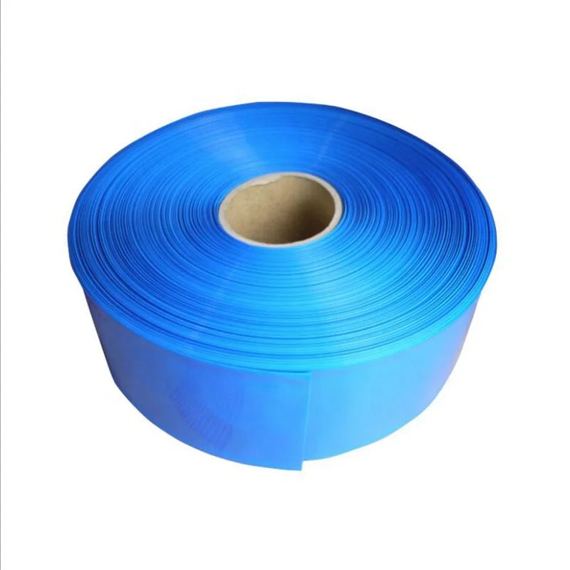 DIY 110mm 150mm 200mm 250mm 280mm Blue Insulating Shrinkable Wrap PVC Heat Shrink Sleeve Film for 18650 21700 26650 Battery Pack
