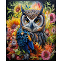 5d DIY Diamond Painting Embroidery Cross Stitch Owl Animal Home Decor Gift Full round 30x40cm/12x16inch without Frame"
