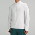 Anti-UV Reflective Men Zipper Long Sleeve Jacket Golf Polo Shirt Breathable Tennis Mens 1/4 Zip Pullover Tops