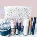 Wholesale Small Daisy clear Cosmetic Bag Pvc Personalized Transparent Pouch Zipper Bag Portable Cosmetics Makeup Bag
