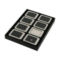 Rectangle Loose Gemstone Display Container Diamond Storage showcase Jewelry Holder Gem Trays Gem Display Box