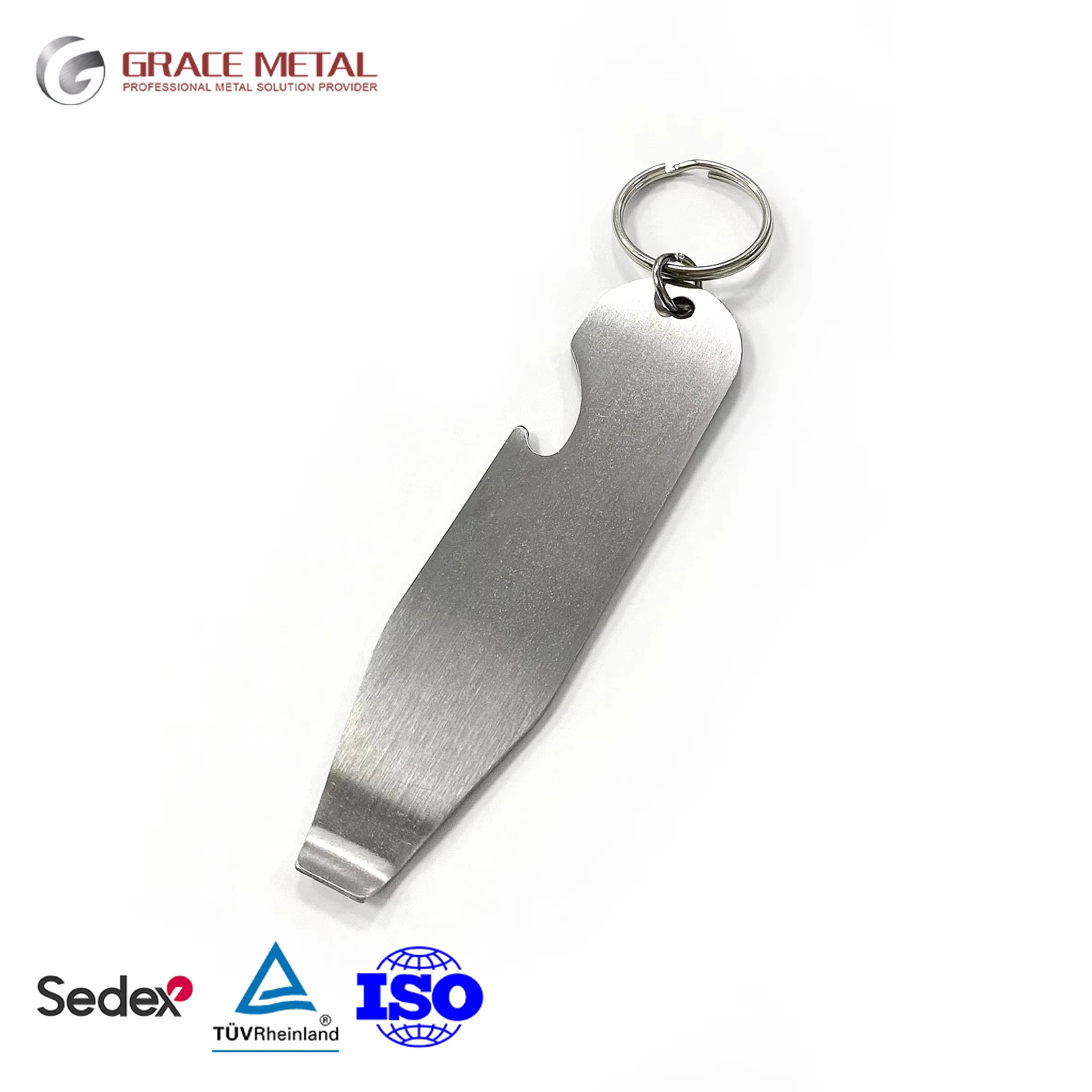 Promotion Custom Brand Logo Eco-Friendly Stainless Steel Silver or Custom Color Paint Can Bottle Can Opener